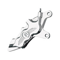 Performance Machine P00512916CH Right Hand Front 6 Piston Caliper Chrome for Softail 00-14/Dyna 00-17/Touring/Sportster 00-07