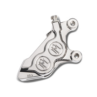 Performance Machine P00522425CH Left Front 4 Piston Caliper Chrome for Softail 15-Up/V-Rod 06-17/Touring 08-Up/Sportster 14-Up