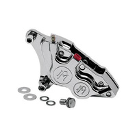 Performance Machine P00532915CH Left Front 4 Piston Caliper Chrome for many Big Twin/Sportster 84-99 w/11.5" Disc Rotor