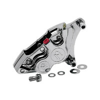Performance Machine P00532915P Left Hand Front 4 Piston Caliper Polished for many Big Twin/Sportster 84-99 w/11.5" Disc Rotor