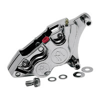 Performance Machine P00532916CH Right Hand Front 4 Piston Caliper Chrome for most Big Twin 84-99 w/11.5" Disc Rotor