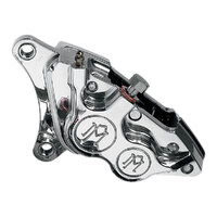 Performance Machine P00532919P Left Hand Front 4 Piston Caliper Polished for Softail 00-14/Dyna 00-17/Touring/Sportster 00-07 w/11.5" Disc Rotor