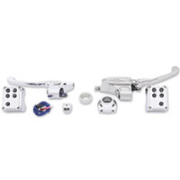 Performance Machine P00624021CH Handlebar Control Kit Chrome for HD 12-17 w/Cable Clutch & Throttle