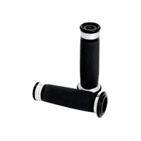 Performance Machine P00632057BM Merc Handgrips Black Contrast Cut for most Big Twin 08-Up w/Throttle-by-Wire