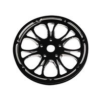 Performance Machine P00932772HEALBMP Gasser/Luxe 72T x 1-3/8" Wide Pulley Contrast Cut Platinum for V-Rod 02-06