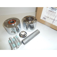 Performance Machine P01291204CH Front Hub Kit Chrome for FLH 08-Up Dual Disc w/ABS ('14up Must use 11.8" Discs)