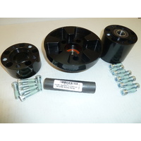 Performance Machine P01291258AB Rear Wheel Hub Black for Softail 08-10