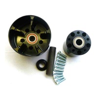 Performance Machine P01291269B Rear Hub Kit Black Anodized for FLH 09-Up w/ABS