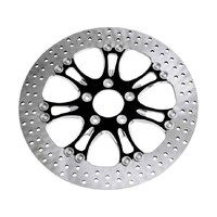 Performance Machine P01331522HEASBMP 11.5" Left or Right Hand Front Heathen/Paramount Disc Rotor Black Contrast Cut Platinum for H-D 84-Up w/11-1/2" D