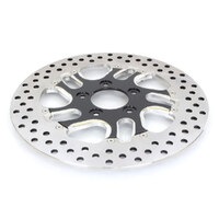 Performance Machine P01331522RVLLSBMP Rival 11-1/2" Left Front Disc Rotor Contrast Cut Platinum for H-D 84-Up w/11-1/2" Disc Rotors