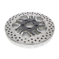 Performance Machine P01331522RVLRSBMP Rival 11-1/2" Right Front Disc Rotor Contrast Cut Platinum for H-D 84-Up w/11-1/2" Disc Rotors