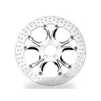 Performance Machine P01331800GATSCH Gasser/Luxe 11.8" Left or Right Front Disc Rotor Chrome Fits Touring 08-Up/V-Rod 06-Up/Dyna 06-Up