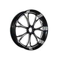 Performance Machine P01573825RPARBMP 18" x 8.50" Wide Paramount Wheel Black Contrast Cut Platinum