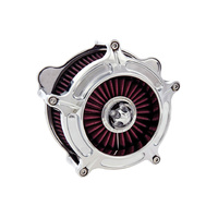Roland Sands Designs P02062144CH Turbine Air Cleaner Kit Chrome for Softail 18-Up/Touring 17-Up