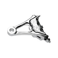 Performance Machine P12560077CH Right Rear Integrated 4 Piston Caliper Mounting Bracket Chrome for Softail 08-17 New Phatail Kits w/25mm Axle
