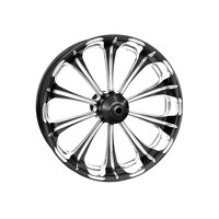 Performance Machine P12657825PRELBMP 18" x 8.50" Wide Revel Wheel w/Rear Hub Black Contrast Cut Platinum for Breakout 13-17/Rocker 2011 w/ABS