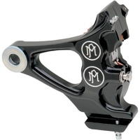 Performance Machine P12740076BM Right Rear Integrated 4 Piston Caliper Mounting Bracket Contrast Cut for Softail 87-99 w/3/4" Rear Axle