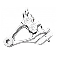 Performance Machine P12740076CH Right Rear Integrated 4 Piston Caliper & Mounting Bracket Chrome for Softail 87-99 w/3/4" Rear Axle