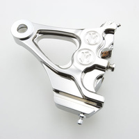 Performance Machine P12740076CH Right Rear Integrated 4 Piston Caliper Mounting Bracket Chrome for Softail 87-99 w/3/4" Rear Axle