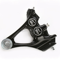 Performance Machine P12850076BM Right Rear Integrated 4 Piston Caliper Mounting Bracket Contrast Cut for Softail 00-07