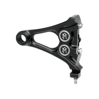 Performance Machine P12940077BM Right Rear Integrated 4 Piston Caliper Mounting Bracket Contrast Cut for Softail 06-07 w/3/4" Axle 200 Rear Tyre