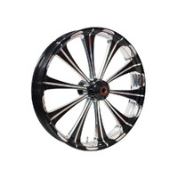 Performance Machine P15047106PRELBMP 21" x 3.50" Wide Revel Wheel w/Front Hub Black Contrast Cut Platinum for Breakout 13-Up w/ABS