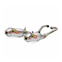 Pro Circuit T-6 Stainless Dual Exhaust System for Honda CRF250R 18-19