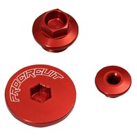 Pro Circuit Engine Plug Kit Red Anodised for Kawasaki KX250F 04-10/Suzuki RM-Z250 04-06
