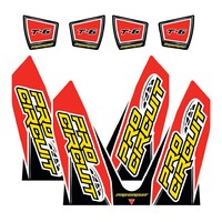 Pro Circuit Replacement T6 2014 Decals for Honda CRF250/450