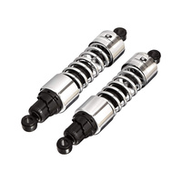 Progressive Suspension PS-412-4002C 412 Series 13" Standard Spring Rate Rear Shock Absorbers Chrome for Touring 80-05/Sportster 79-03/FXR 82-94