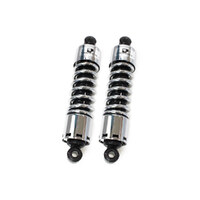 Progressive Suspension PS-412-4013C 412 Series 12" Rear Shock Absorbers Chrome for Big Twin 73-86 4 Speed