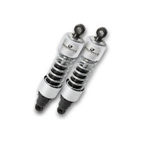 Progressive Suspension PS-412-4030C 412 Series 11" Rear Shock Absorbers Chrome for Big Twin 73-86 4 Speed