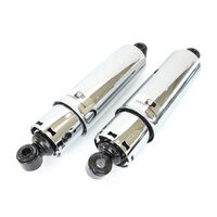 Progressive Suspension PS-412-4035C 412 Series 12" Rear Shock Absorbers w/Full Covers Chrome for Big Twin 73-86 4 Speed