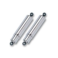 Progressive Suspension PS-412-4043C 412 Series 11" Rear Shock Absorbers w/Full Cover Chrome for Big Twin 73-86