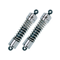 Progressive Suspension PS-412-4049C 412 Series 12" Standard Spring Rate Rear Shock Absorbers Chrome for Touring 80-05/Sportster 79-03/FXR 82-94