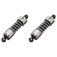 Progressive Suspension PS-412-4062C 412 Series 11" Standard Spring Rate Rear Shock Absorbers Chrome for Sportster 04-21