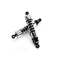 Progressive Suspension PS-412-4080C 412 Series 12" Heavy Duty Spring Rate Rear Shock Absorbers Chrome for Touring 06-Up