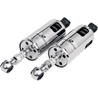 Progressive Suspension PS-422-4001C 422 Series Heavy Duty Spring Rate Rear Shock Absorbers Chrome for Softail 89-99