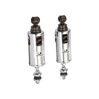 Progressive Suspension PS-422-4002C 422 Series Heavy Duty Spring Rate Rear Shock Absorbers Chrome for Softail 00-17