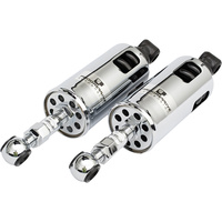 Progressive Suspension PS-422-4035C 422 Series Standard Spring Rate Rear Shock Absorbers Chrome for Softail 89-99
