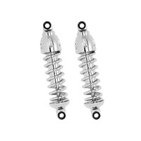 Progressive Suspension PS-430-4037C 430 Series 11" Standard Spring Rate Rear Shock Absorbers Chrome for Dyna 91-17