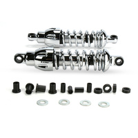 Progressive Suspension PS-430-4062C 430 Series 11" Standard Spring Rate Rear Shock Absorbers Chrome for Sportster 04-Up