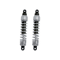 Progressive Suspension PS-444-4036C 444 Series 12" Standard Spring Rate Rear Shock Absorbers Chrome for Dyna 91-17