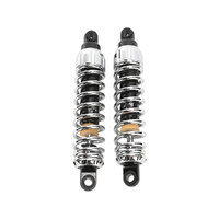 Progressive Suspension PS-444-4038C 444 Series 12.5" Standard Spring Rate Rear Shock Absorbers Chrome for Dyna 91-17