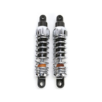 Progressive Suspension PS-444-4052C 444 Series 11.5" Standard Spring Rate Rear Shock Absorbers Chrome for Dyna 91-17