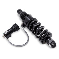 Progressive Suspension PS-465-5048B 465 Series 13.1" Rear Shock Absorber w/Remote Adjustable Preload Heavy Duty Spring Rate Black for Softail 18-Up