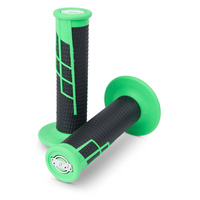 ProTaper PT021658 Clamp-On 1/2 Waffle Grips Neon Green/Black