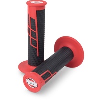 ProTaper PT021662 Clamp On 1/2 Waffle Grips Red/Black