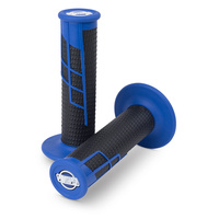 ProTaper PT021663 Clamp-On 1/2 Waffle Grips Blue/Black