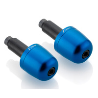 Rizoma Conical Bar Ends Blue for 22mm Handlebars